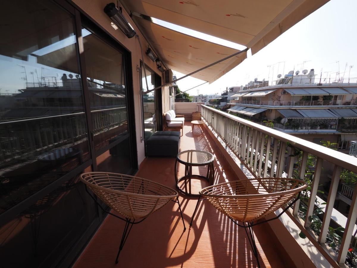 Sophia'S Penthouse Apartment With Jacuzzi And Acropolis View From Big Terrace Atena Exterior foto