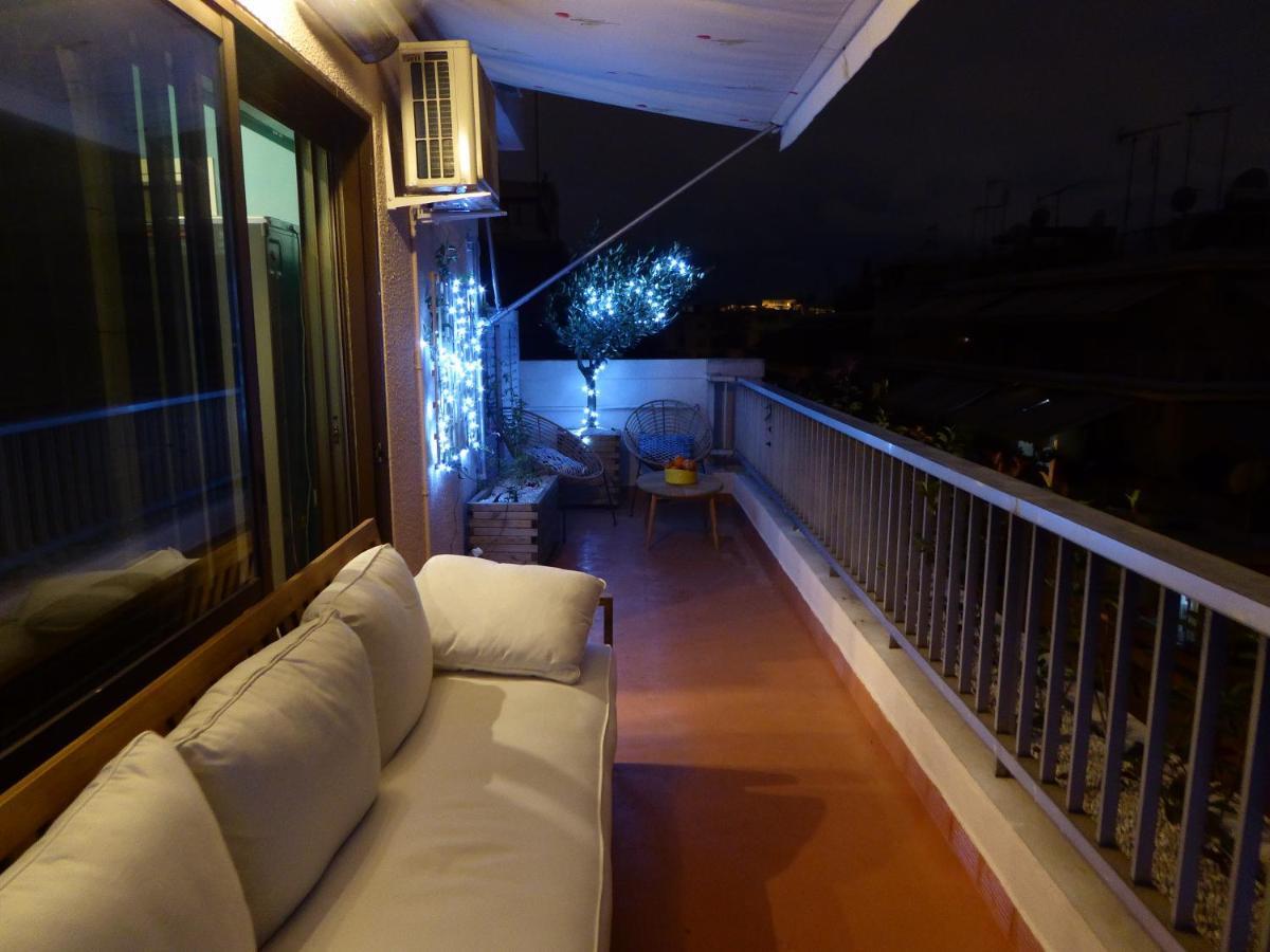 Sophia'S Penthouse Apartment With Jacuzzi And Acropolis View From Big Terrace Atena Exterior foto