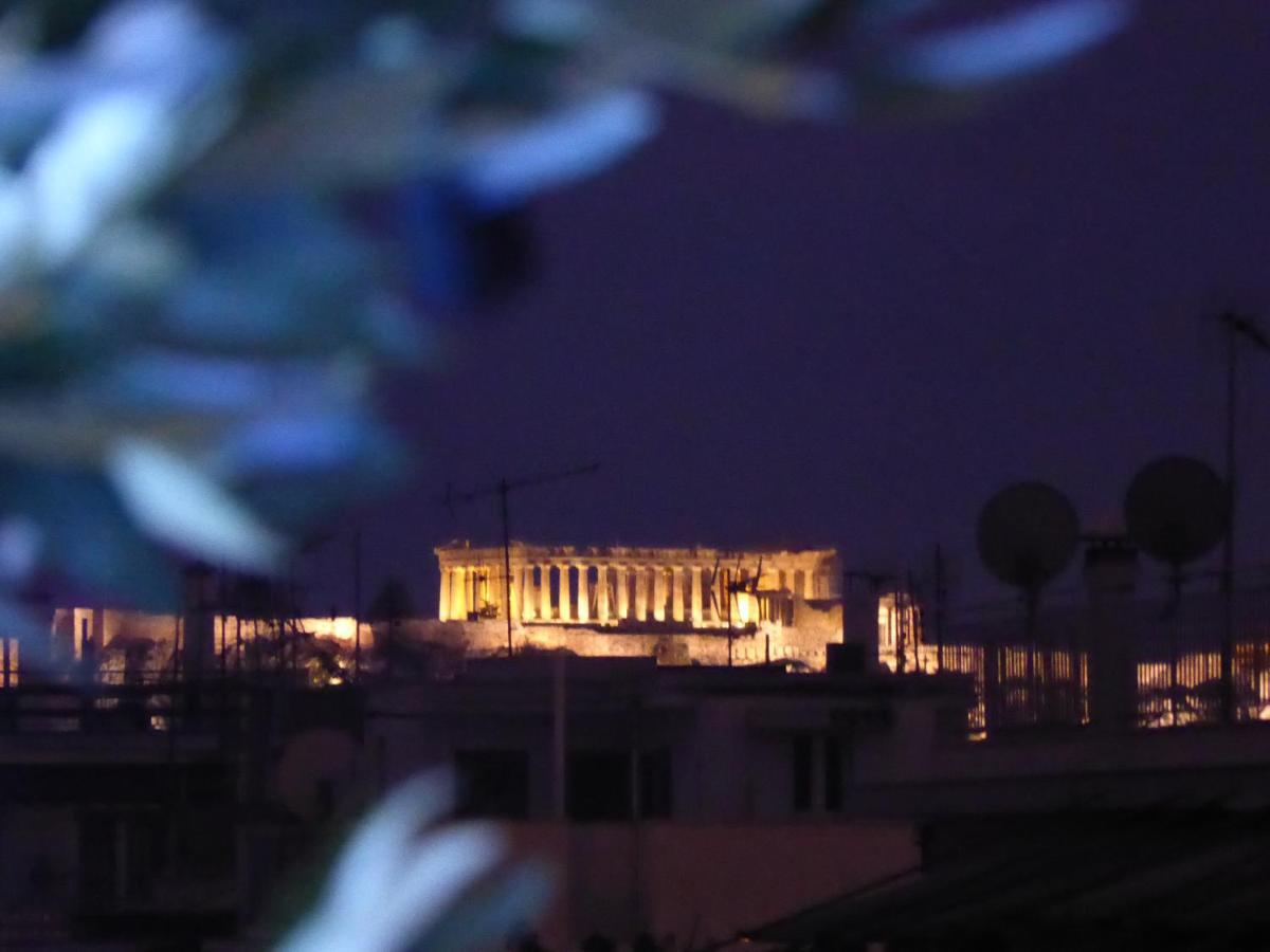 Sophia'S Penthouse Apartment With Jacuzzi And Acropolis View From Big Terrace Atena Exterior foto